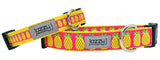 Hot Pink Glitter Pineapple Dog Collar