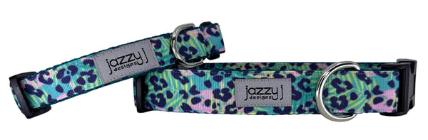 Tropical Leopard Dog Collar