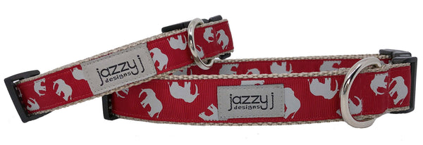 Red Elephant Dog Collar
