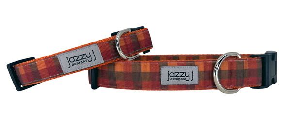Autumn Plaid Dog Collar