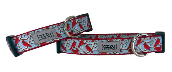 Christmas Cardinal Dog Collar