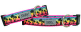 Airbrush Palm Trees Dog Collar