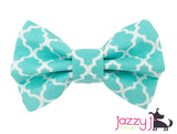 Aqua Trellis Bow Tie