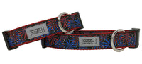 Black Fireworks Patriotic Dog Collar