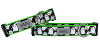 Black Glitter Ghosts Dog Collar