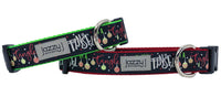 Black Tinsel in a Tangle Dog Collar