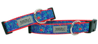 Blue Hibiscus Dog Collar