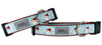 Blue Ho Ho Ho Dog Collar