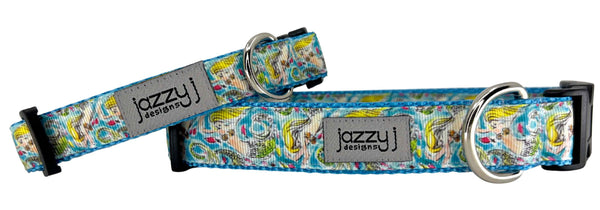 Blue Mermaid Dog Collar