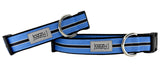 Blue Pinstripe Dog Collar