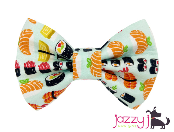 Blue Sushi Bow Tie