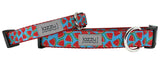 Blue Watermelon Dog Collar