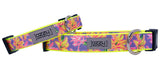 Neon Summer Lily Dog Collar