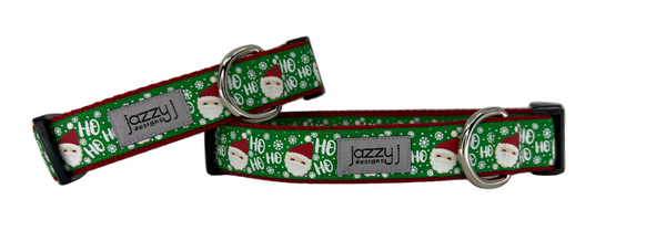 Green Ho Ho Ho Dog Collar