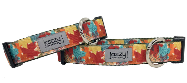 Falling Leaves Dog Collar