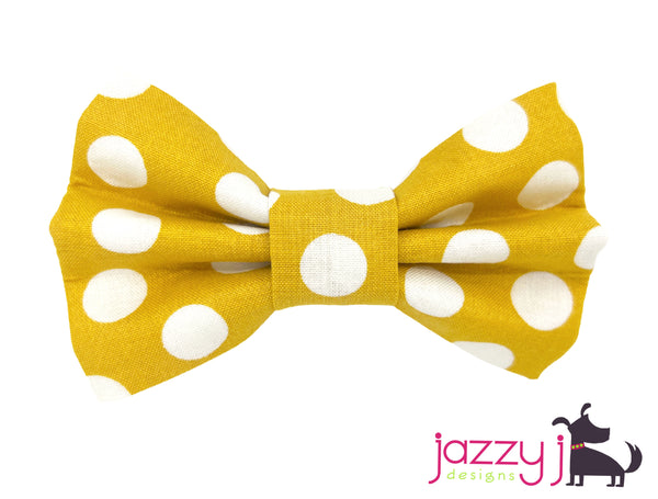 Gold Polka Dot Bow Tie