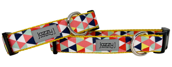 Gold Triangles Dog Collar