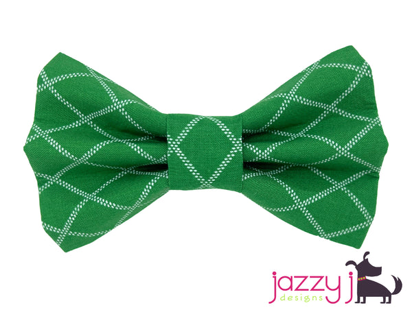 Green Diamond Bow Tie