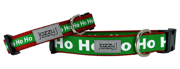 Green Ho Santa Dog Collar