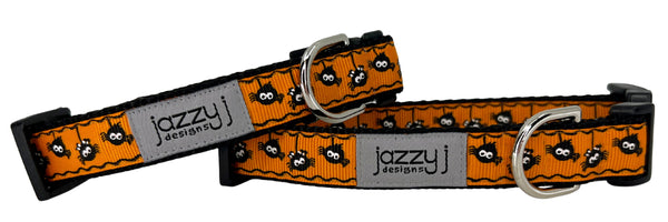 Hanging Spiders Dog Collar