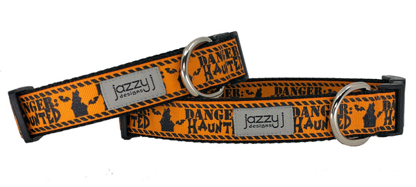 Danger Haunted Dog Collar