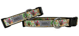 Ivory Glitter Turkeys Dog Collar