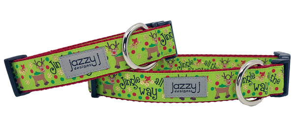 Jingle All The Way Dog Collar