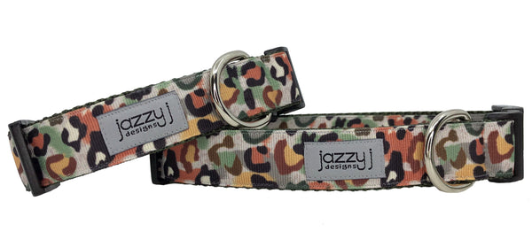 Camo Leopard Dog Collar