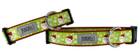Lime Ho Ho Ho Dog Collar