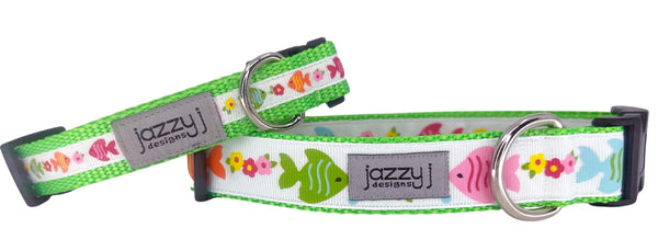 Tropical Fish Dog Collar