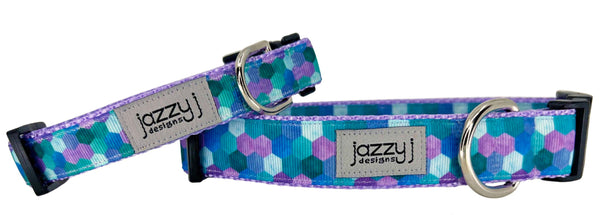 Mermaid Hexagon Dog Collar