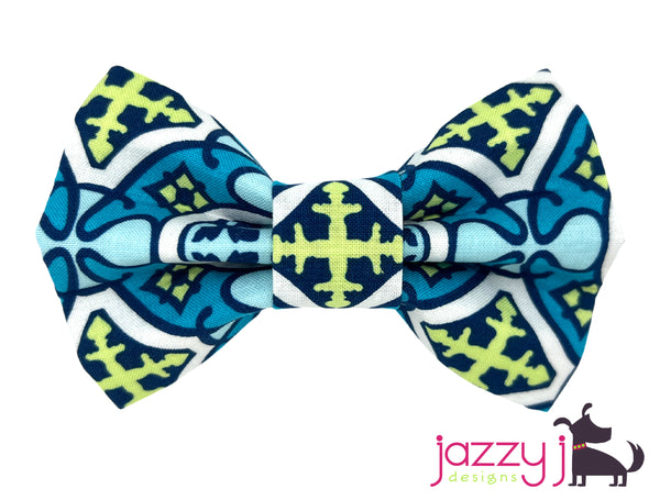 Blue Moroccan Bow Tie