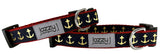 Navy Set Sail Dog Collar
