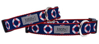 Navy Blue Lifesavers Dog Collar