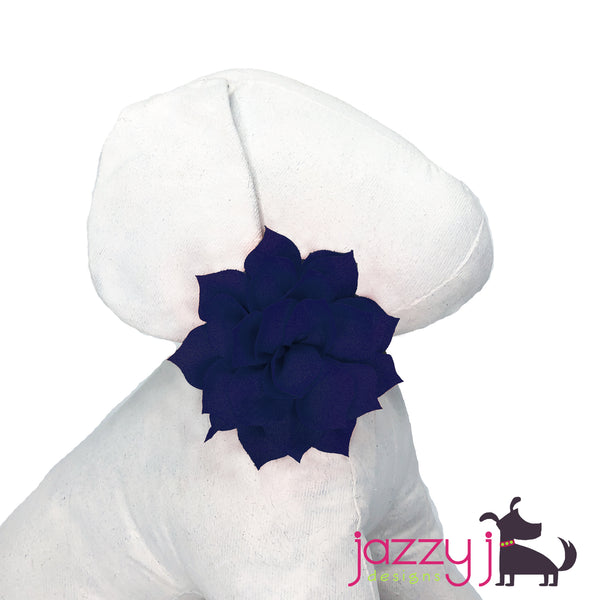 Navy Blue Lotus Flower