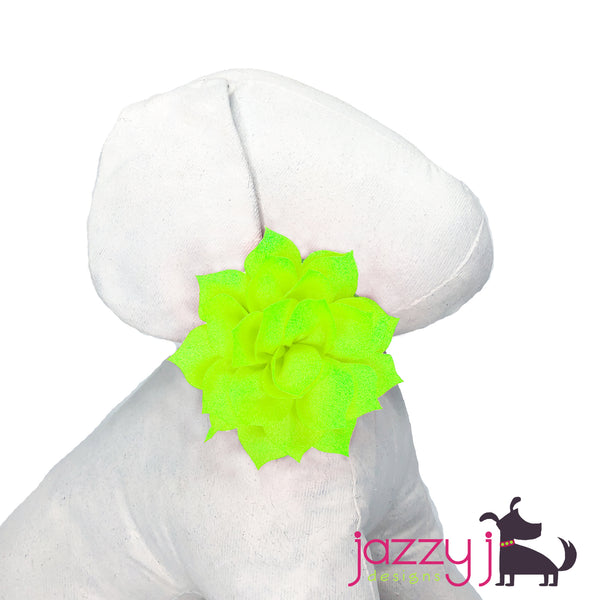 Neon Green Lotus Flower