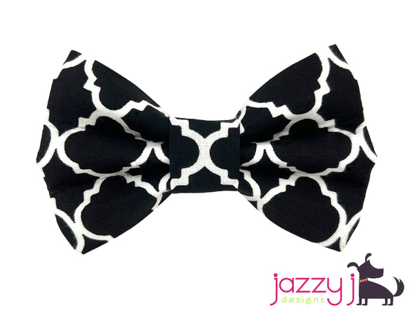 Black Trellis Bow Tie