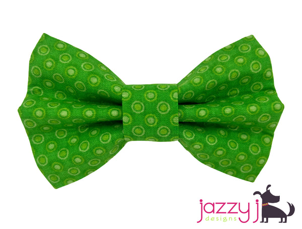 Green Polka Dot Bow Tie