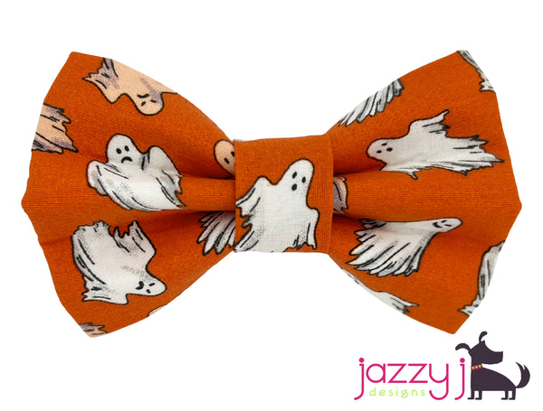 Orange Ghost Bow Tie