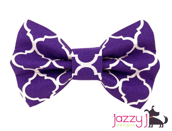 Purple Trellis Bow Tie