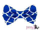 Royal Blue Trellis Bow Tie