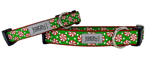 Peppermint Twists Dog Collar