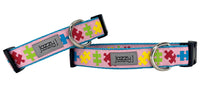 Pink Autism Awareness Dog Collar