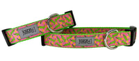 Pink Giddy Gators Dog Collar