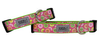 Pink Glitter Citrus Dog Collar