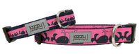 Pink Whales Dog Collar