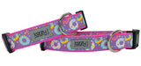 Purple Cosmic Donuts Dog Collar
