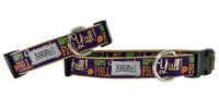 Purple Happy Fall Y'all Dog Collar