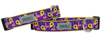 Purple Pool Floaties Dog Collar