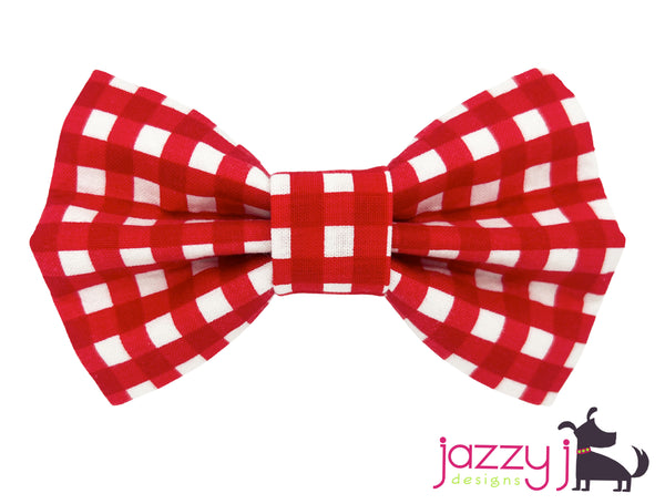 Red Gingham Bow Tie